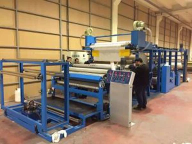 Vải may mặc Vải Laminating Máy, máy cán