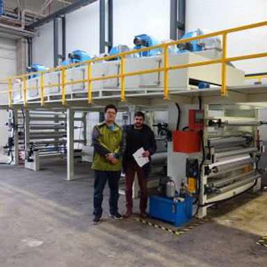 Nóng Foil dập nâu máy